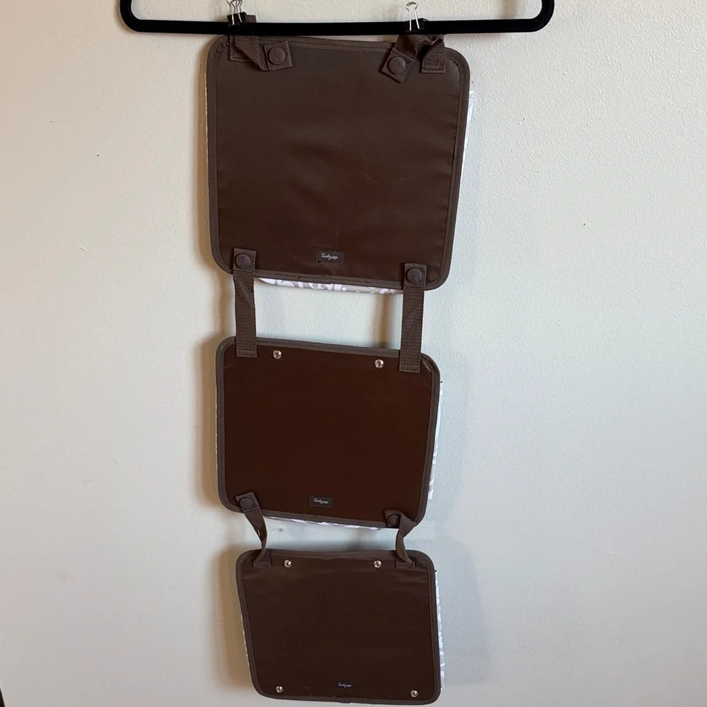 Thirty One Brown and White Hanging Wall File Organizer